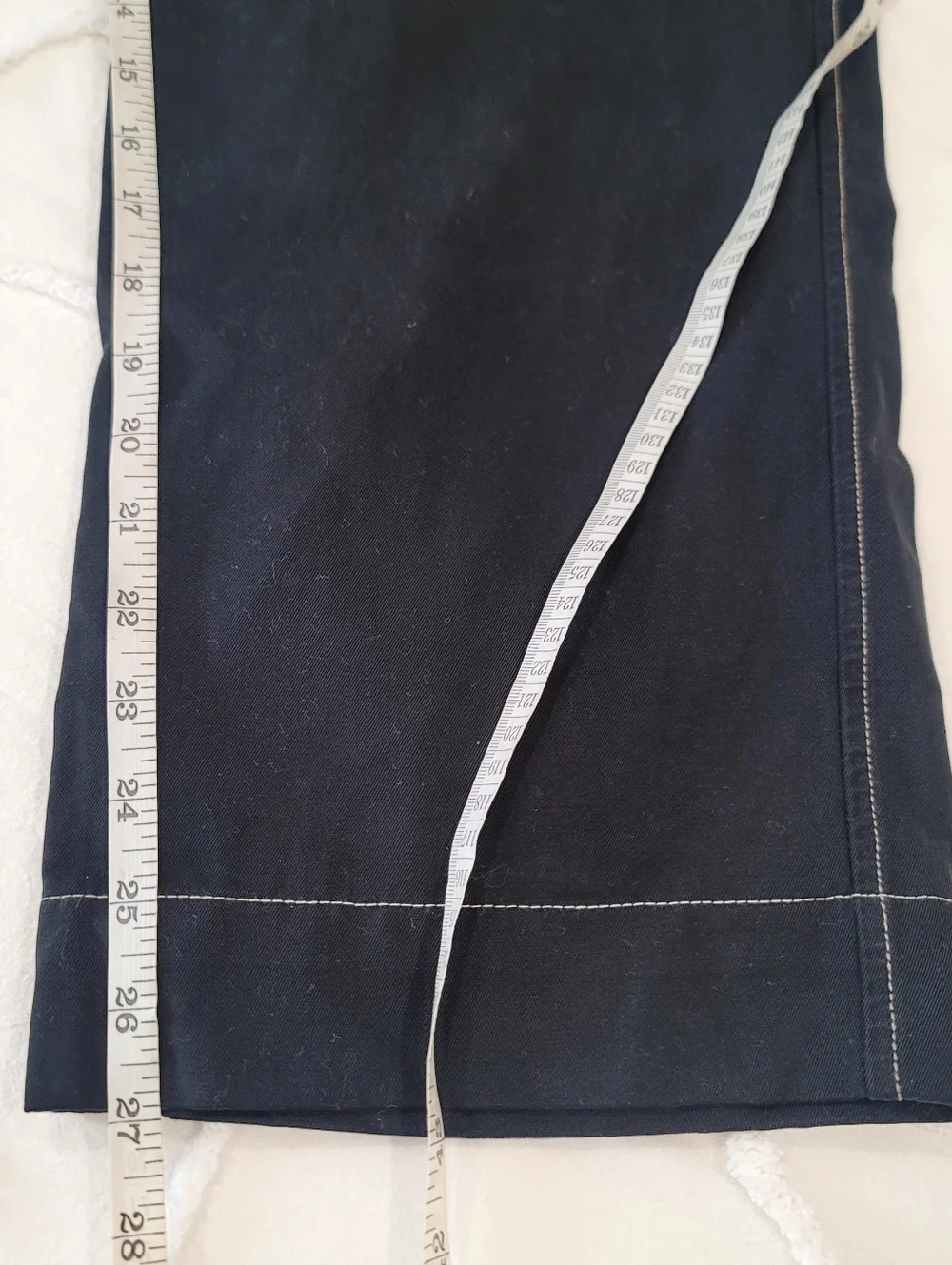 James Perse Standard Men’s  Contrast Stitch Chino Pants - Size 33 Crop - Picture 14 of 16